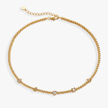 Load image into Gallery viewer, Love and Luck Tennis Necklace