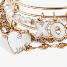 Load image into Gallery viewer, Love XOXO Bangle Set of 5