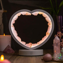 Load image into Gallery viewer, Love Magnet - Rose Quartz Heart Lamp