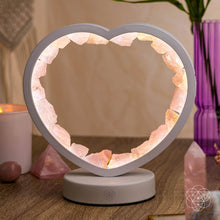 Load image into Gallery viewer, Love Magnet - Rose Quartz Heart Lamp