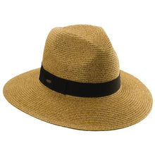 Load image into Gallery viewer, Scala Malabar- Straw Fedora Hat