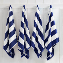 Load image into Gallery viewer, Cotton Velour Cabana Stripe Beach Towel - Novia Collection