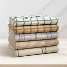 Load image into Gallery viewer, Turkish Cotton Flannel Sheet Set - Plaid &amp; Stripe Collection
