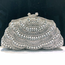 Load image into Gallery viewer, Luminous Artistry Clutch Hand-Set Crystal Embellished Metal Frame Evening Bag (MAC273)