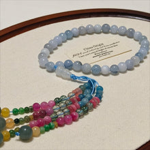 Load image into Gallery viewer, Luxury Elegance Fancy 33 Muslim Agate Tasbeeh with Tassels (MR083)
