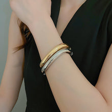 Load image into Gallery viewer, Luxury Minimalist Glossy High-grade Shiny Bracelets -   Simple Temperament Cold-Tone Bangles (MAC242)