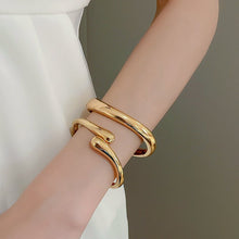 Load image into Gallery viewer, Luxury Minimalist Glossy High-grade Shiny Bracelets -   Simple Temperament Cold-Tone Bangles (MAC242)