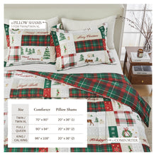 Load image into Gallery viewer, Reversible Christmas Comforter and Sham Set - Holiday / Lodge Odette Collection