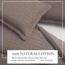 Load image into Gallery viewer, 100% Cotton Honeycomb Waffle Duvet Set - Mattea Collection