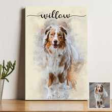 Load image into Gallery viewer, Pet Memorial Watercolor Portrait Sign II