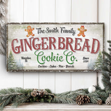 Load image into Gallery viewer, Family Gingerbread Bakery Christmas Sign III
