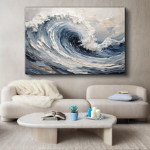 Load image into Gallery viewer, Modern Ocean Wave Wall Art