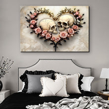 Load image into Gallery viewer, Skull and Flowers Wall Art VI