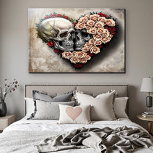 Load image into Gallery viewer, Skull and Flowers Wall Art IX