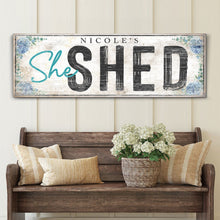 Load image into Gallery viewer, Personalized She Shed Sign XI
