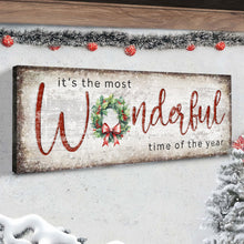 Load image into Gallery viewer, It's the most Wonderful Time of the Year Christmas Sign IV
