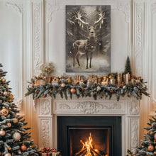Load image into Gallery viewer, Vintage Winter Deer Christmas Wall Art