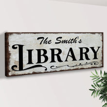 Load image into Gallery viewer, Personalized Library Sign III