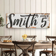Load image into Gallery viewer, Personalized Party of Family Sign II