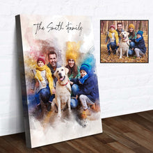 Load image into Gallery viewer, Custom Family Watercolor Portrait II