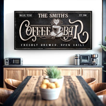 Load image into Gallery viewer, Personalized Coffee Bar Sign