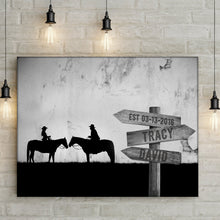 Load image into Gallery viewer, Horse Couple Sign