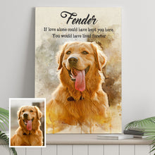 Load image into Gallery viewer, Pet Memorial Watercolor Portrait Sign