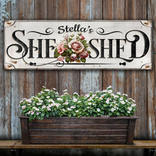 Load image into Gallery viewer, Personalized She Shed Sign
