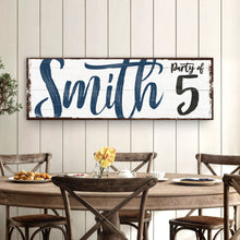 Load image into Gallery viewer, Personalized Party of Family Sign