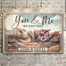 Load image into Gallery viewer, Cowboy Themed We Got This Couple Sign
