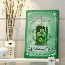 Load image into Gallery viewer, Green Beer, Green Shamrocks St. Patrick's Day Sign