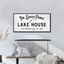 Load image into Gallery viewer, Rustic Family Lake House Sign