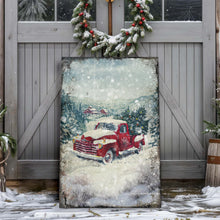 Load image into Gallery viewer, Vintage Truck With Christmas Tree Wall Art II