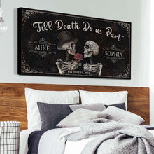 Load image into Gallery viewer, Till Death Do Us Part Skeleton Couple Sign III