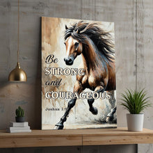 Load image into Gallery viewer, Be Strong And Courageous Faith Sign V