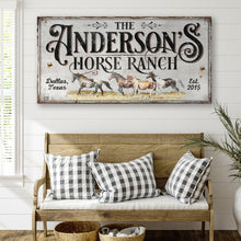 Load image into Gallery viewer, Personalized Horse Ranch Sign II