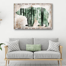 Load image into Gallery viewer, Animals Forest Bear Birch Canvas Wall Art
