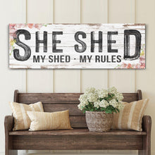 Load image into Gallery viewer, Personalized She Shed Sign XIV