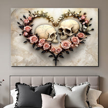 Load image into Gallery viewer, Skull and Flowers Wall Art VI