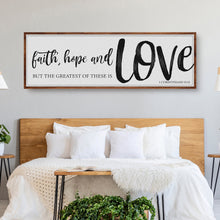 Load image into Gallery viewer, Faith Hope And Love 1 Corinthians 13:13 Faith Sign II