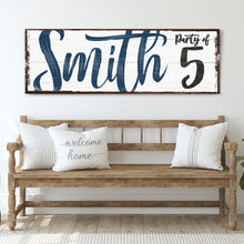 Load image into Gallery viewer, Personalized Party of Family Sign
