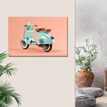 Load image into Gallery viewer, Scooter Motorcycle Rare Vespa Canvas Wall Art