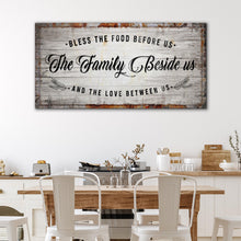 Load image into Gallery viewer, Bless The Food Before Us Kitchen Sign