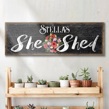 Load image into Gallery viewer, Personalized She Shed Sign VI