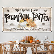 Load image into Gallery viewer, Personalized Pumpkin Patch Sign V