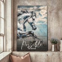 Load image into Gallery viewer, With God All Things Are Possible Faith Sign IV