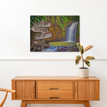 Load image into Gallery viewer, Waterfall Family Names Sign