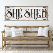 Load image into Gallery viewer, Personalized She Shed Sign XV
