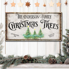 Load image into Gallery viewer, Family Christmas Tree Farm Sign III