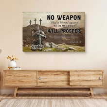 Load image into Gallery viewer, No Weapon That Is Formed Against You Will Prosper Isaiah 54:17 Faith Sign II